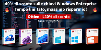 Sconto esclusivo del 40% sui prodotti Windows Enterprise su Keys.Express – Ottienilo ora!