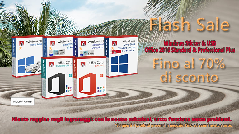 20-70% di sconto su adesivi per server e Windows