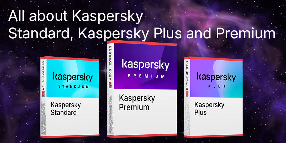 What is the difference between Kaspersky Standard, Kaspersky Plus and Kaspersky Premium?