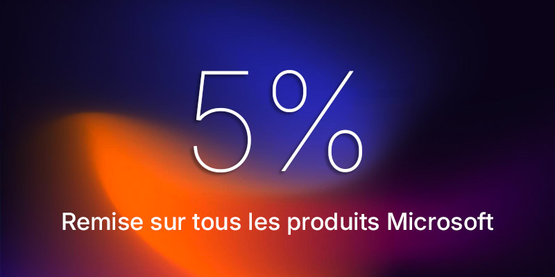 Réduction de prix effective immédiatement : tous les produits Microsoft 5 % moins chers