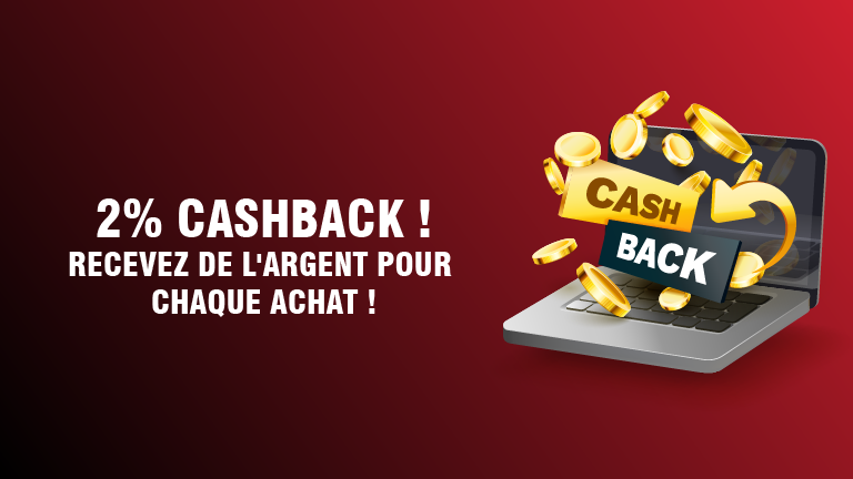 Maintenant il y a 2% de cashback sur tous les achats.