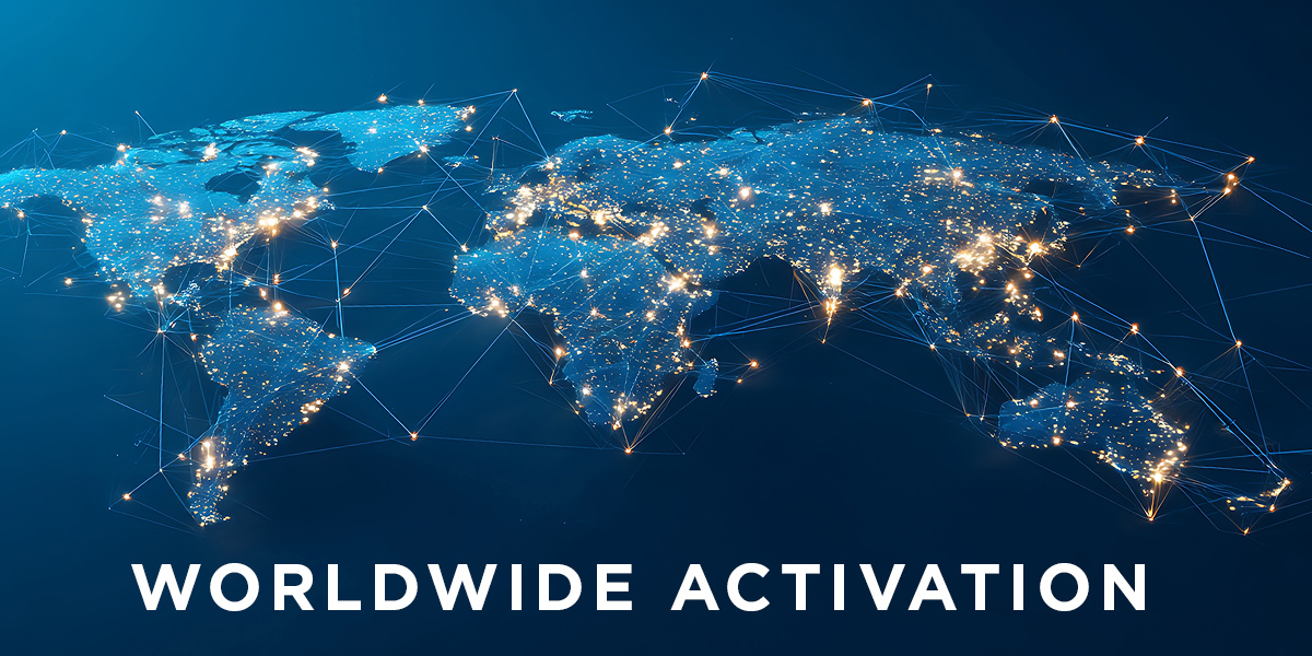 How can regional restrictions on software activations be avoided from anywhere in the world?