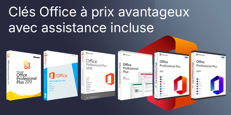 Pourquoi Keys.Express pour les applications Office, Office et l'assistance pour les keys logicielles